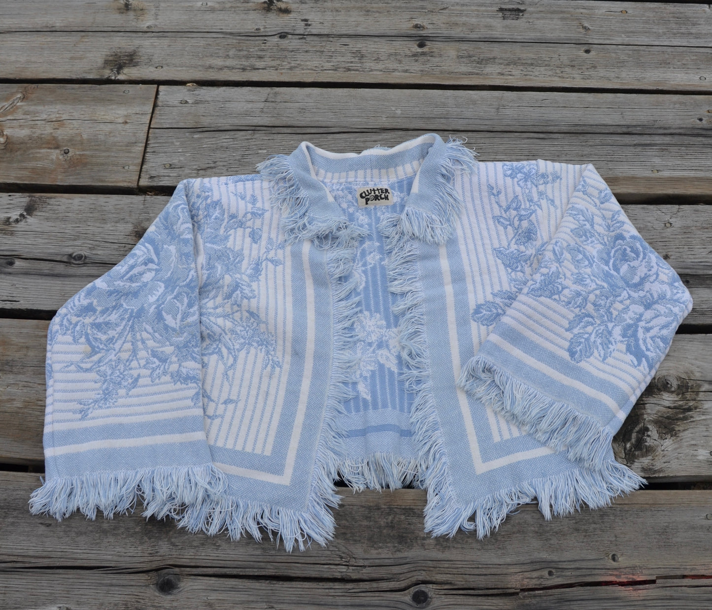 reworked blanket jacket
