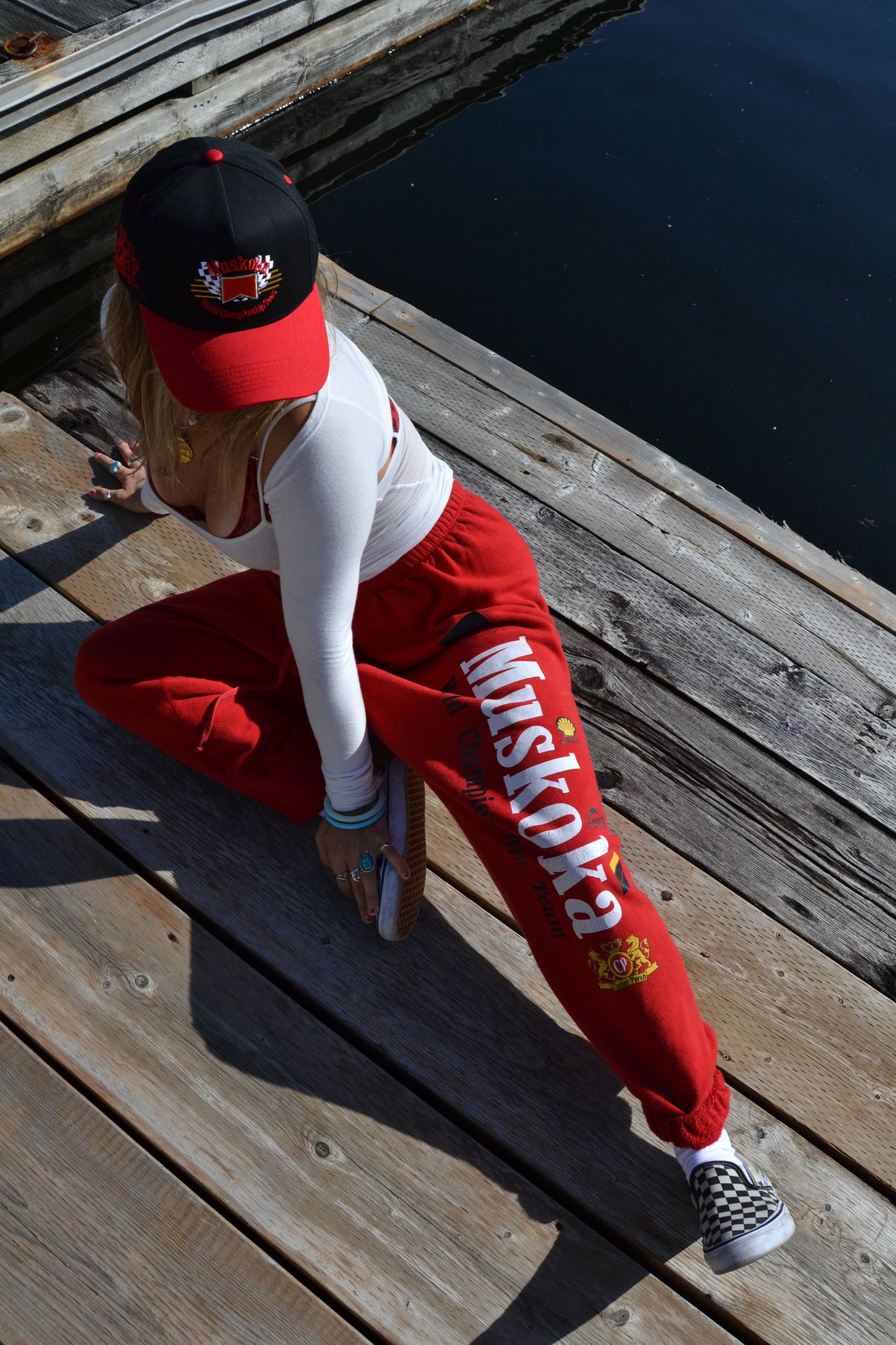red race team sweats
