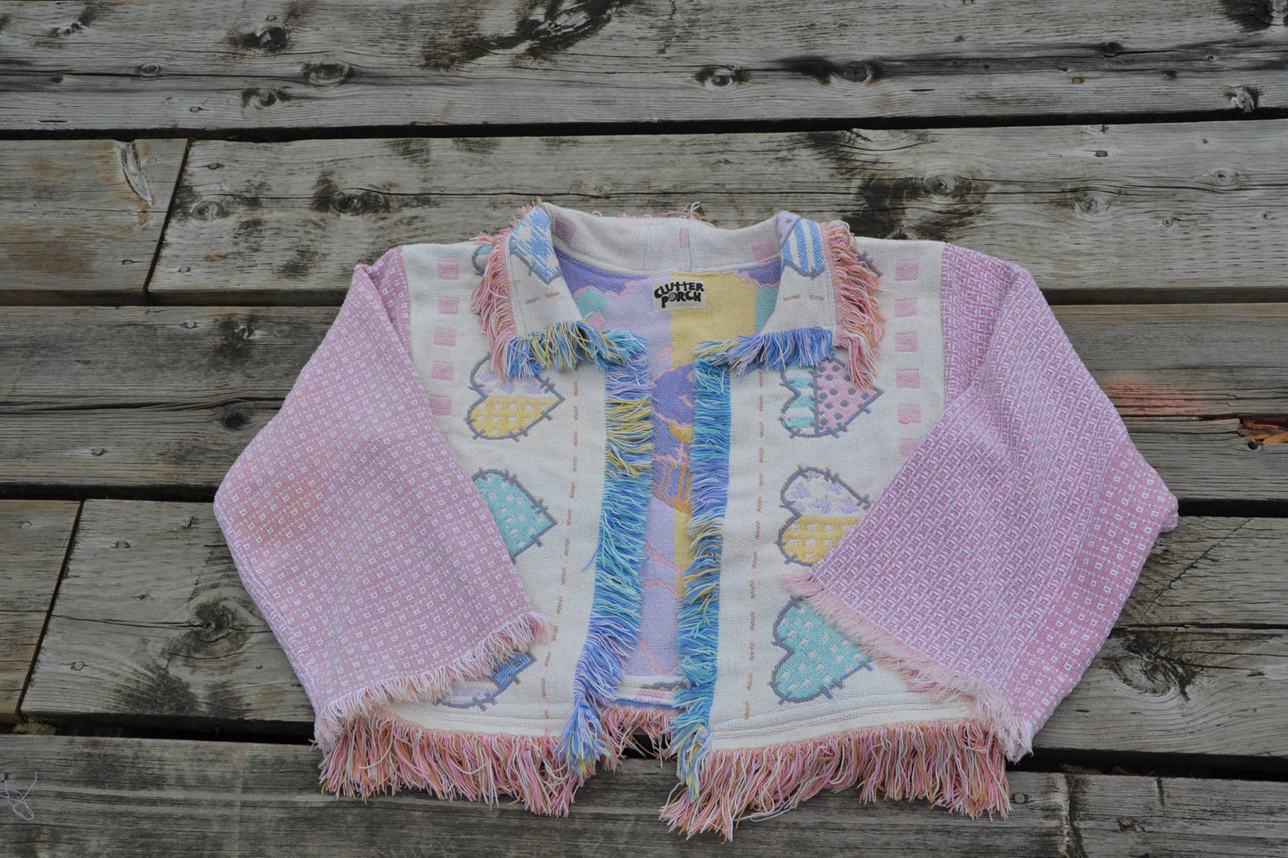 reworked blanket jacket