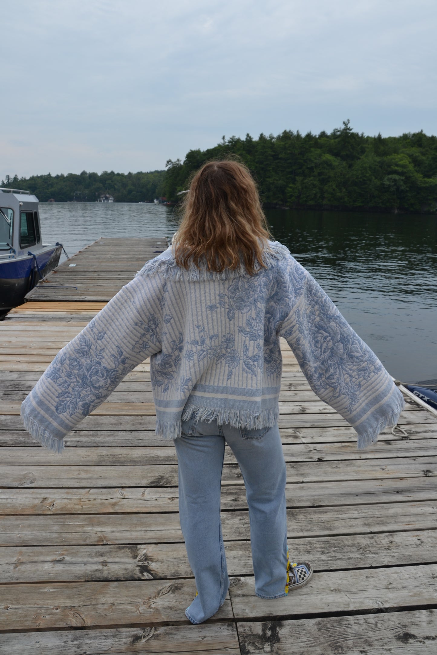 reworked blanket jacket