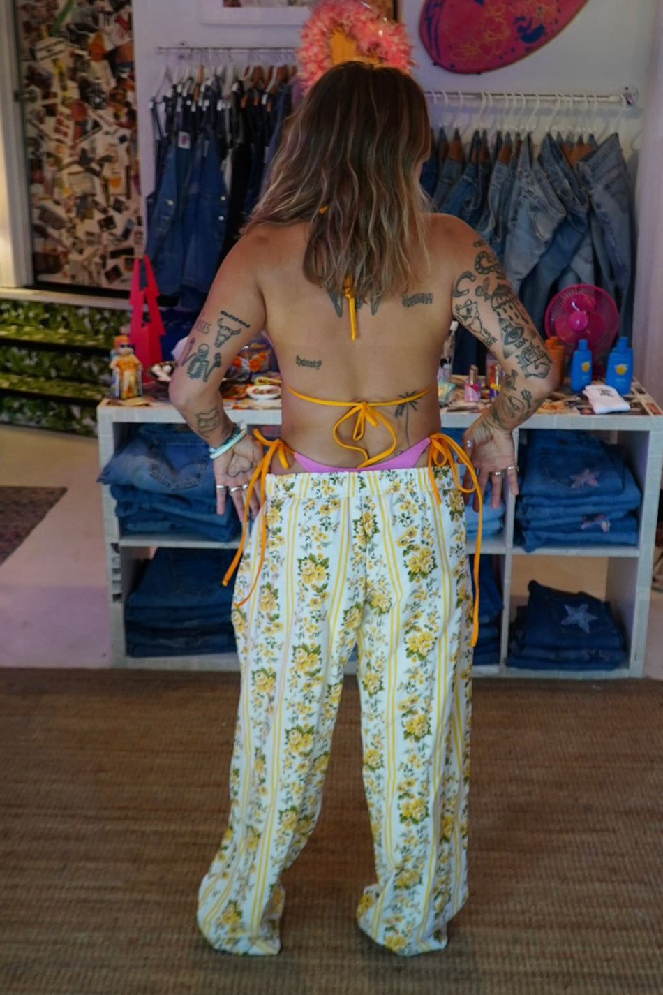 bed sheet pants