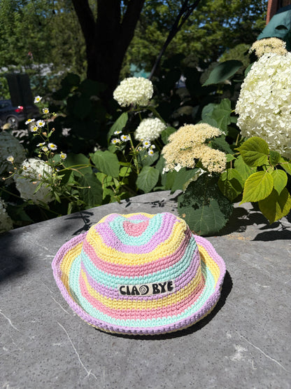 ciao bye knit hat