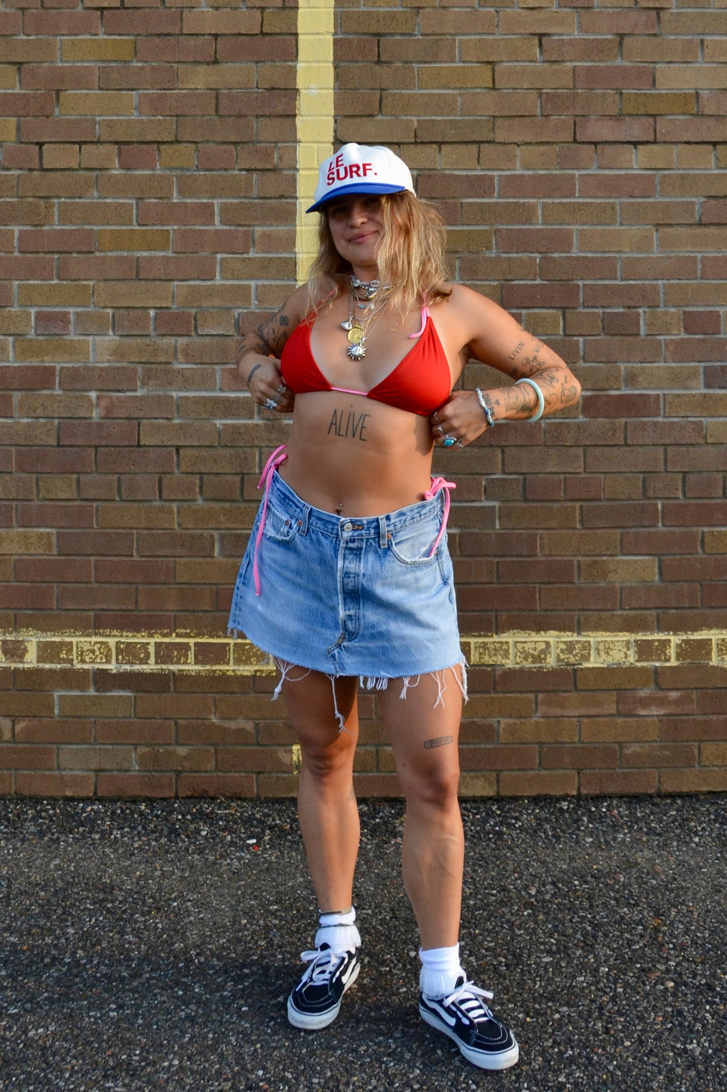 star patch skirt