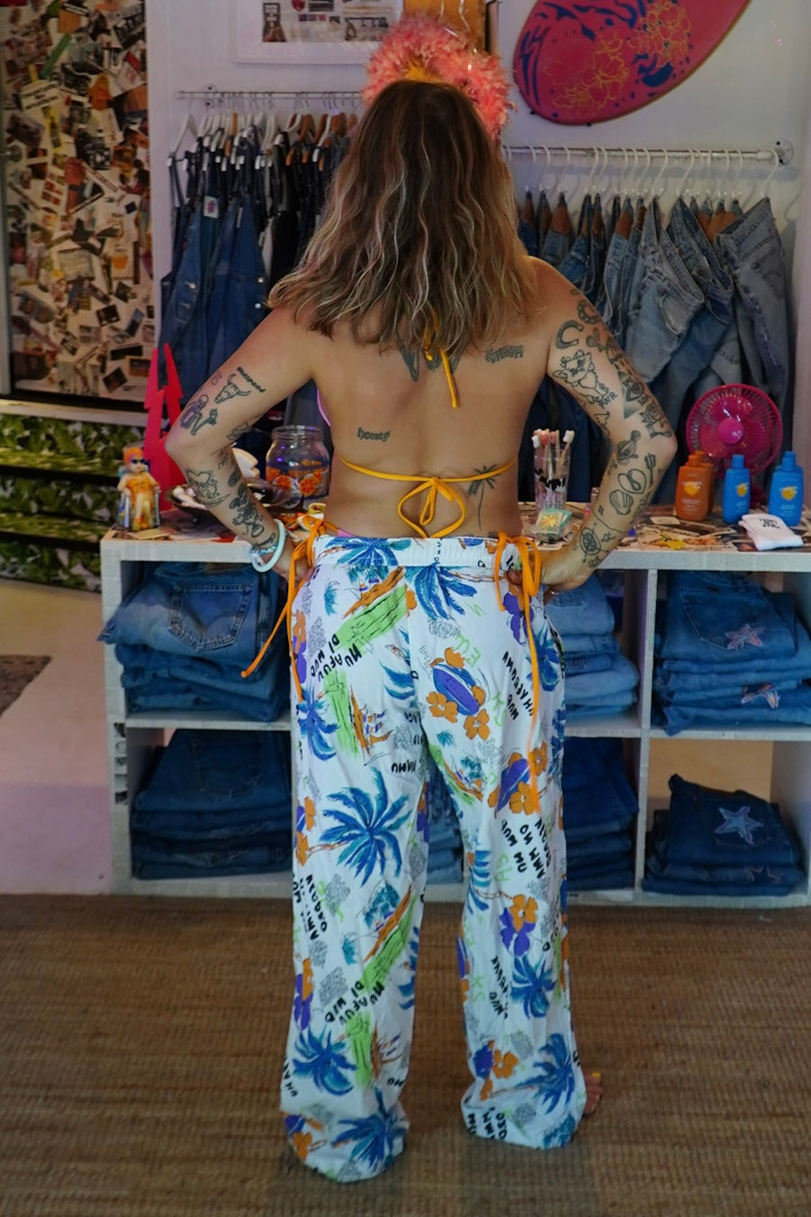 bed sheet pants