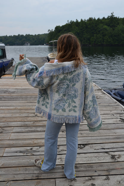 reworked blanket jacket