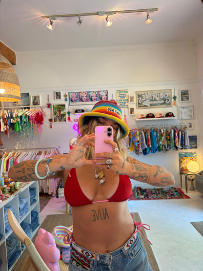 ciao bye knit hat