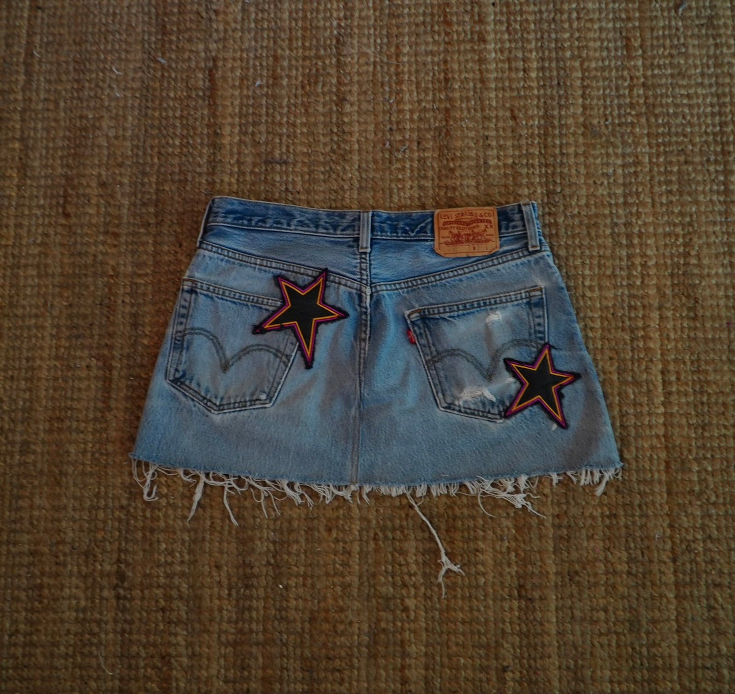 star patch skirt