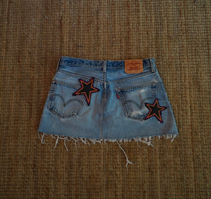 star patch skirt