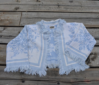 reworked blanket jacket