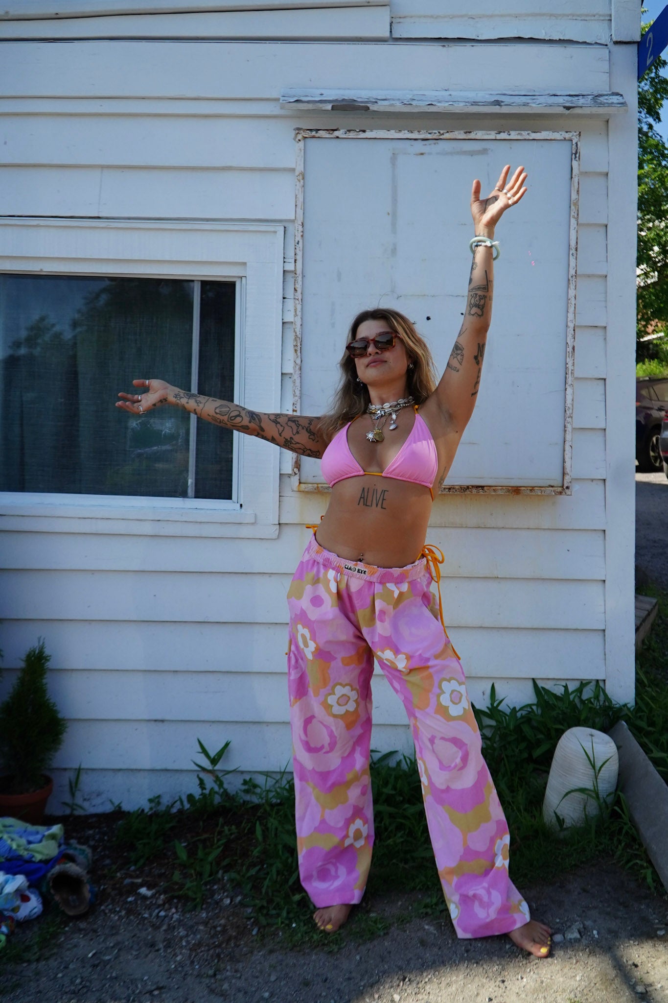 bed sheet pants