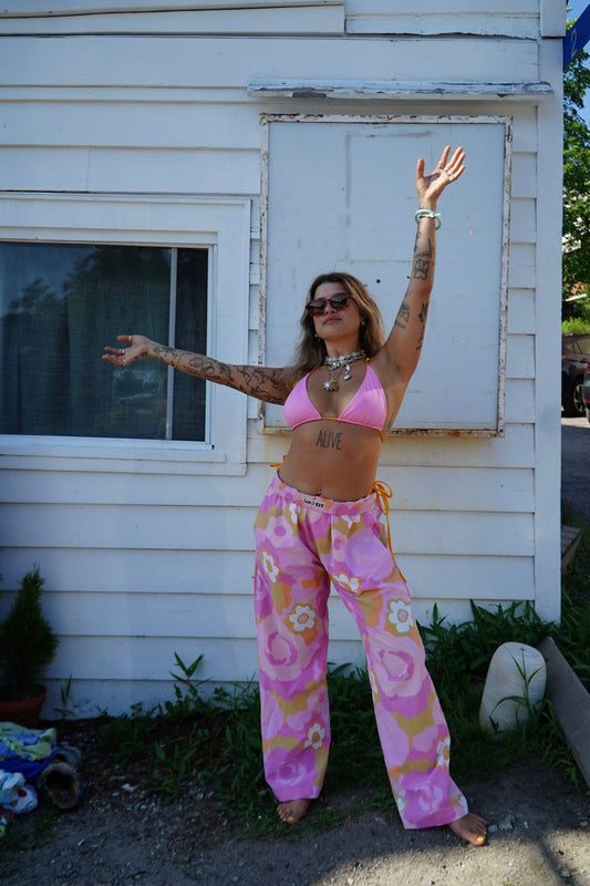 bed sheet pants