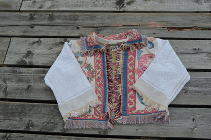 reworked blanket jacket