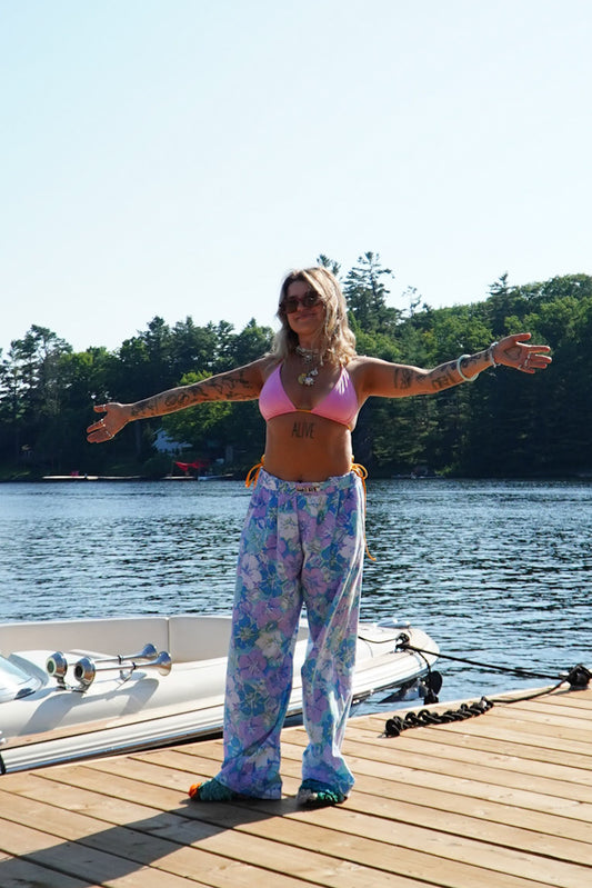 bed sheet pants