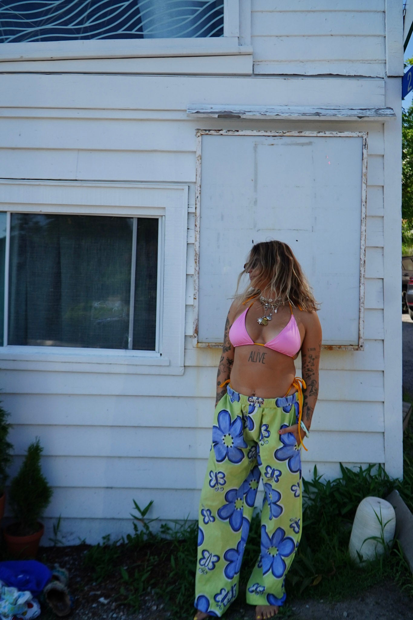 bed sheet pants