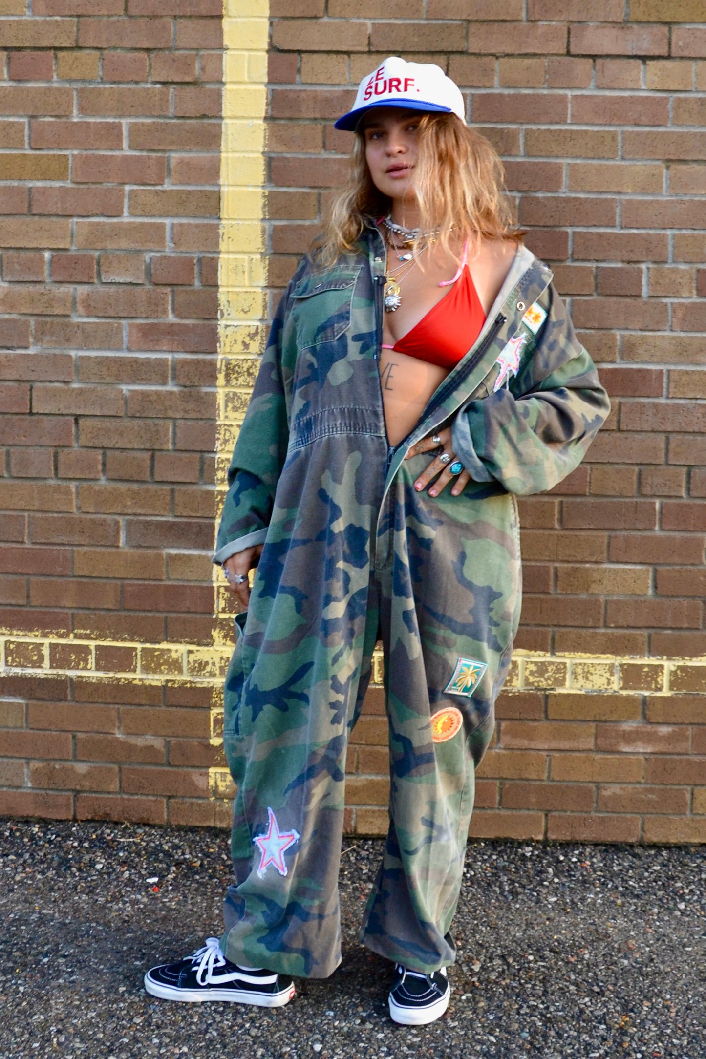 star patch coveralls