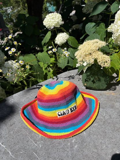 ciao bye knit hat