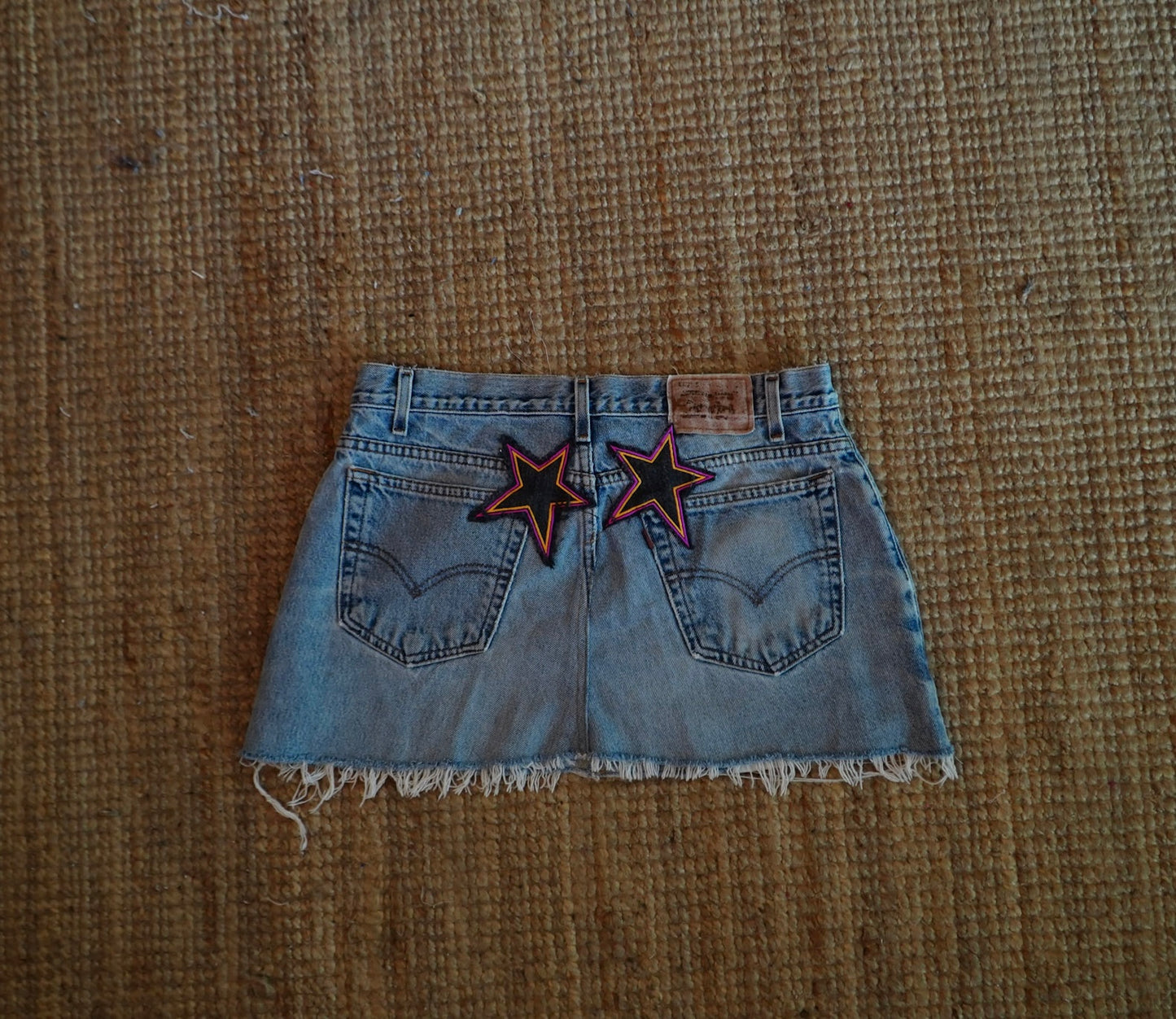 star patch skirt
