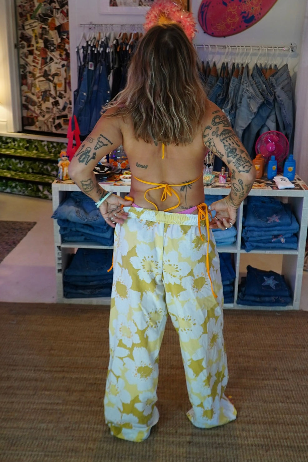 bed sheet pants