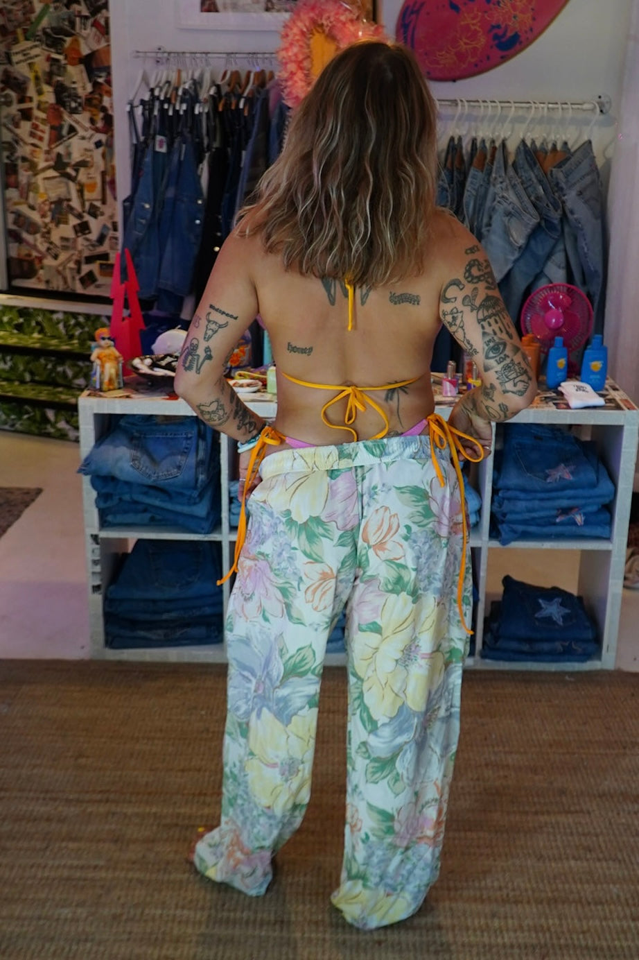 bed sheet pants