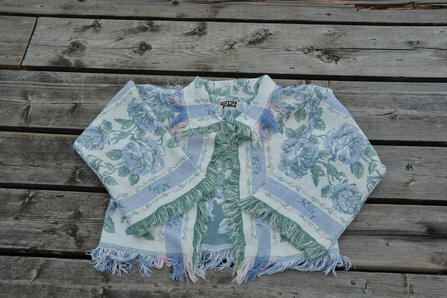 reworked blanket jacket