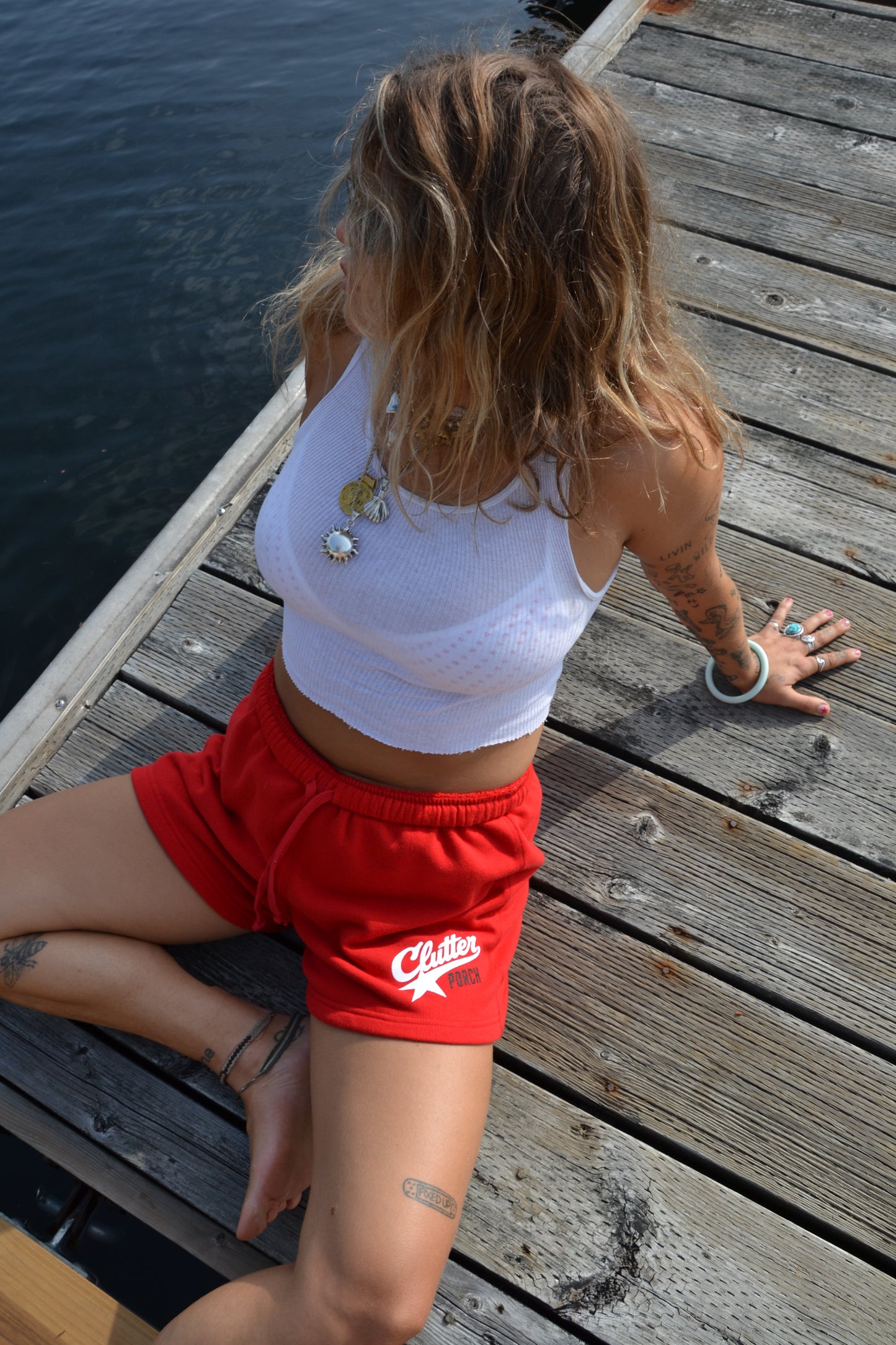 clutter sweat shorts