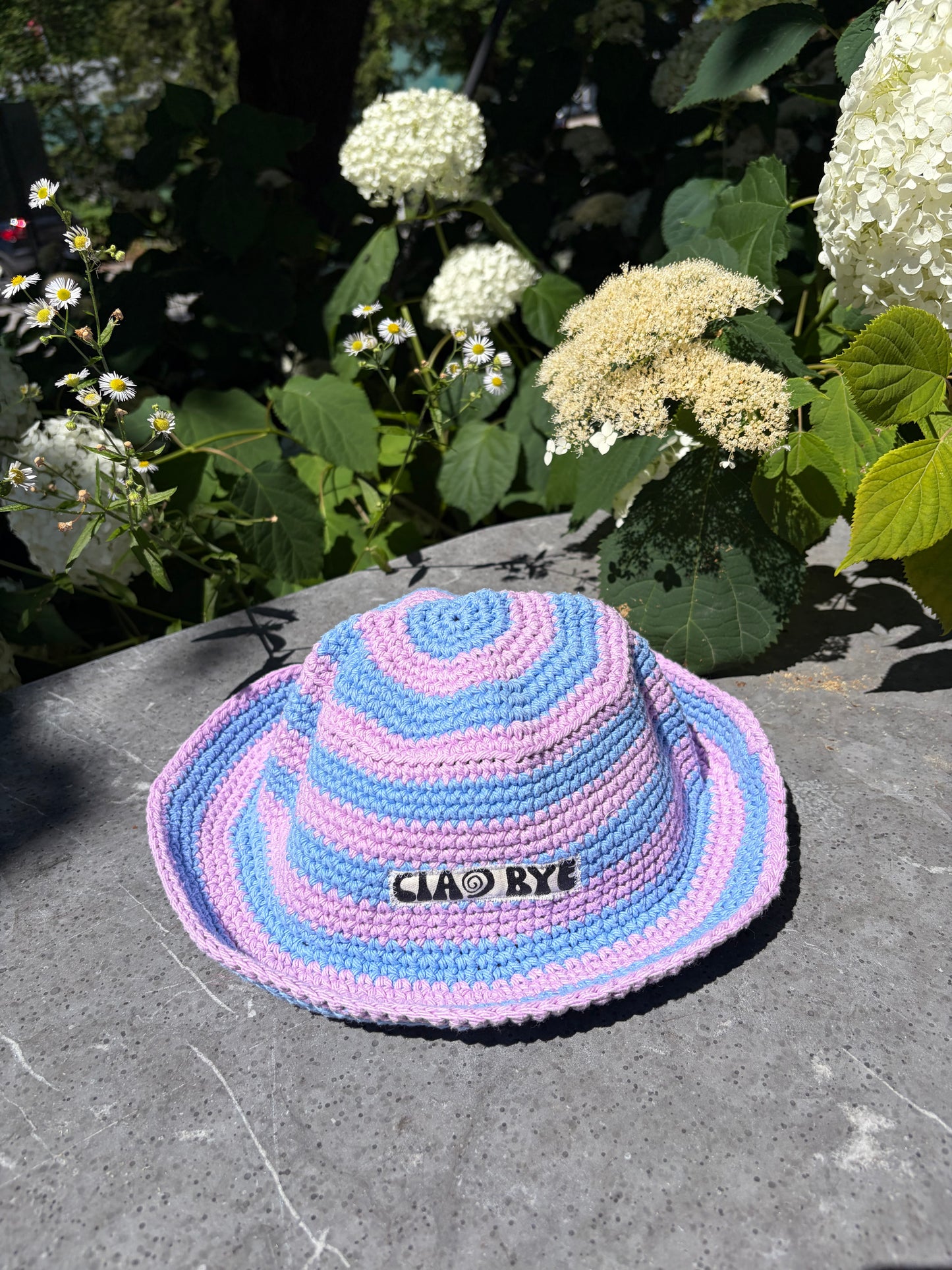 ciao bye knit hat