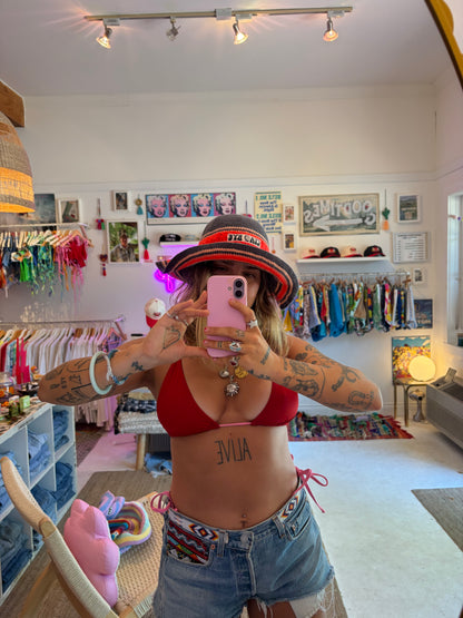 ciao bye knit hat
