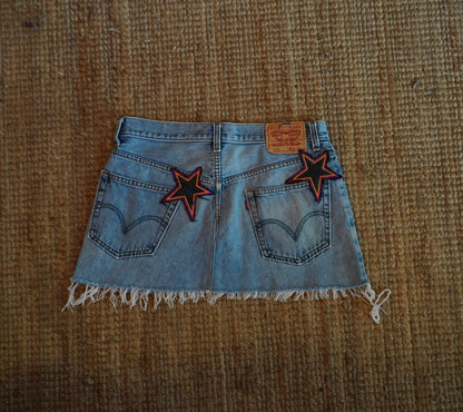 star patch skirt