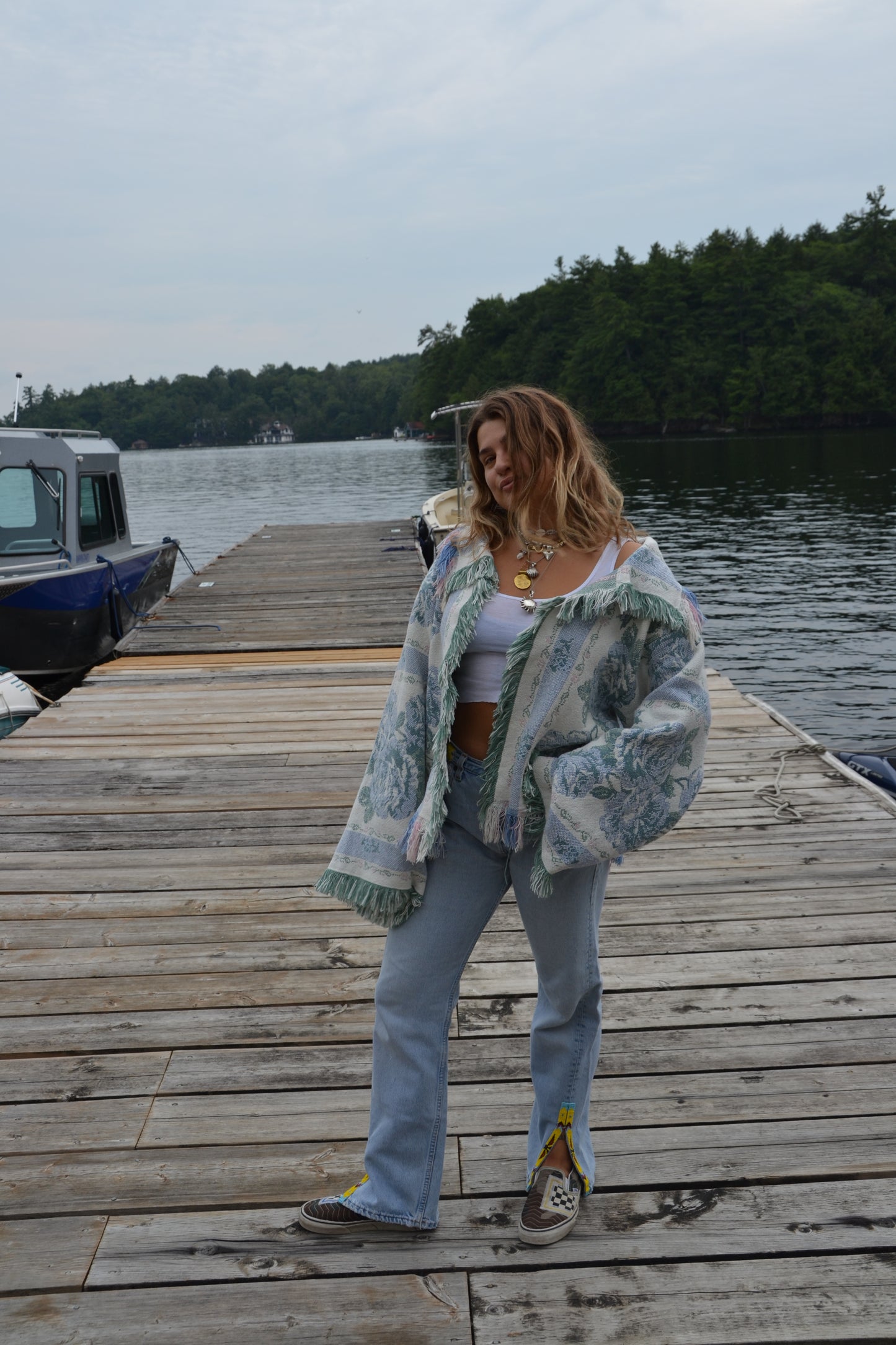 reworked blanket jacket
