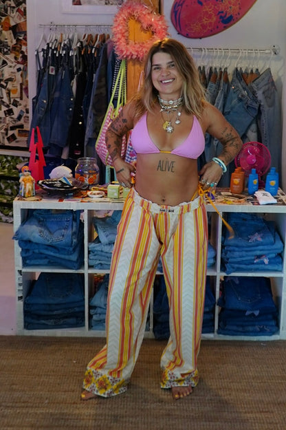 bed sheet pants