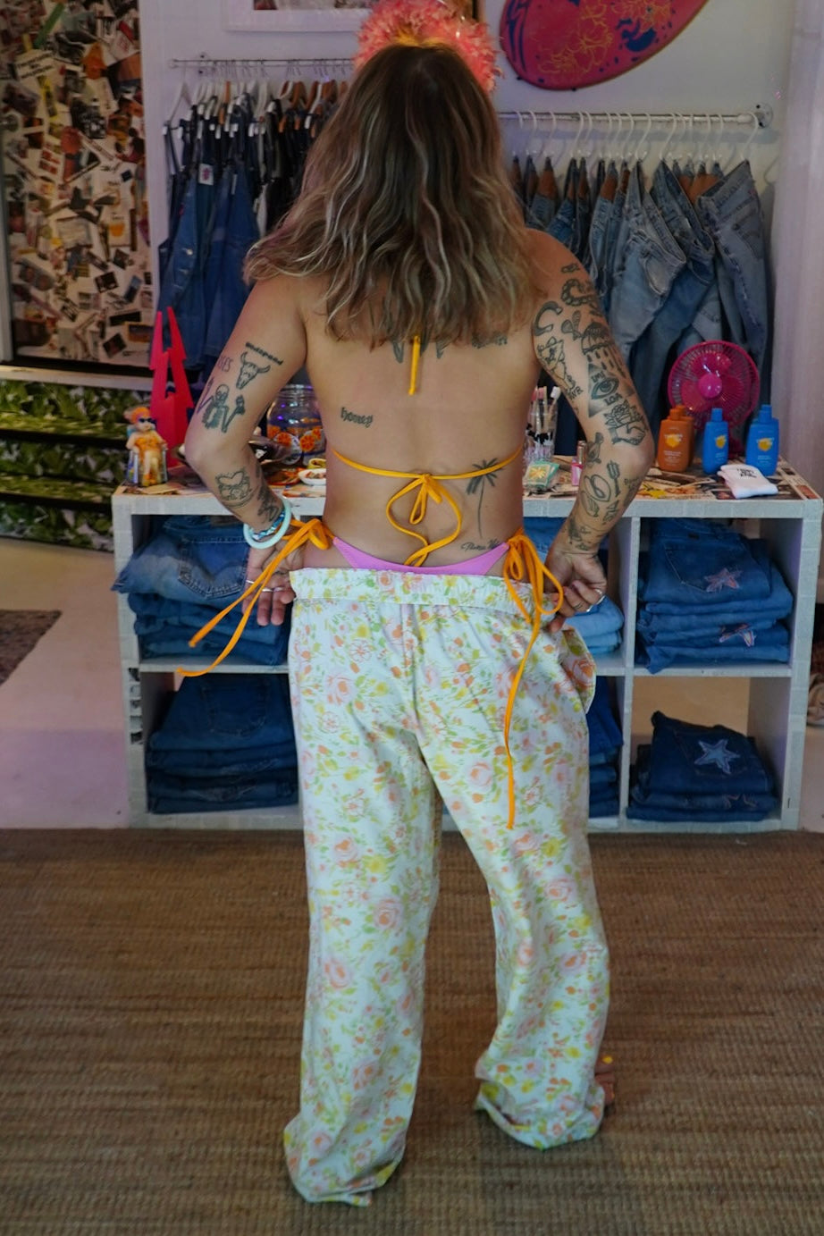 bed sheet pants