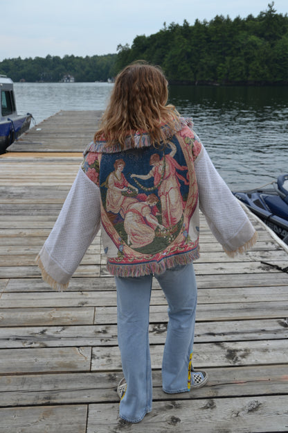 reworked blanket jacket
